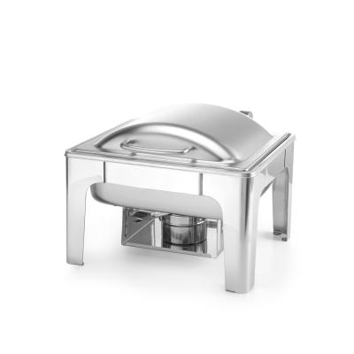 Chafing GN 1/2 saténový vzhled, HENDI, Profi Line, 4L, 365x370x(H)280mm | 470268